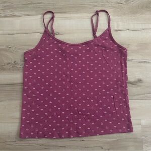 Victoria’s Secret PINK Cherry Camisole Tank Top Size Large